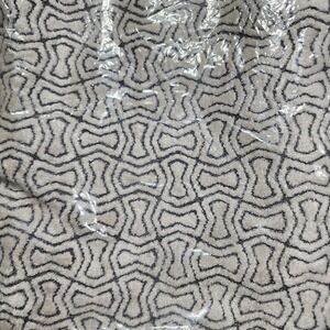 Sag Harbor Ivory & Silver Velvetine Square‎ Pillow Cover Sham With Zipper